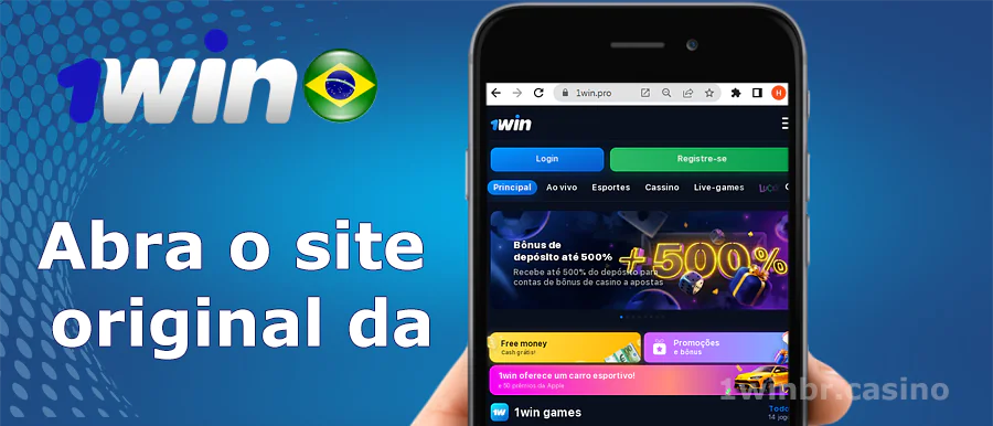 1win Brasil no browser do seu dispositivo móvel Android