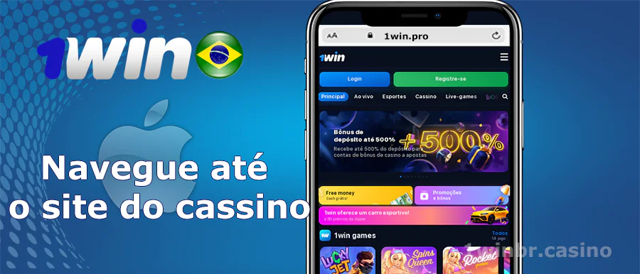 1win Brasil no browser do seu dispositivo móvel iOS