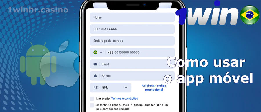 1win mobile app Como usar no Brasil
