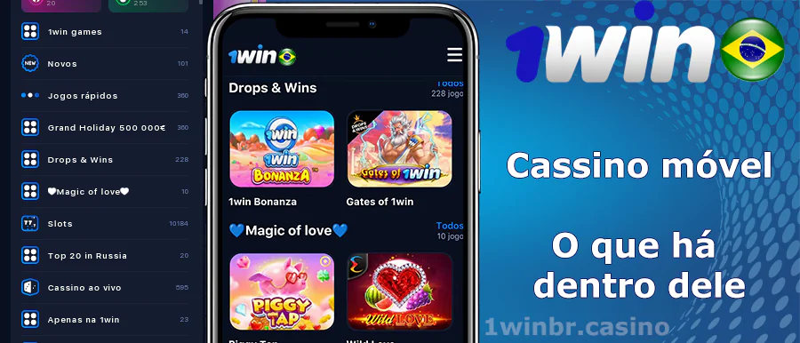 Jogos 1win Mobile Casino On-line no Brasil
