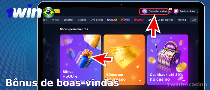 Selecione o bônus 1win Cassino On-line
